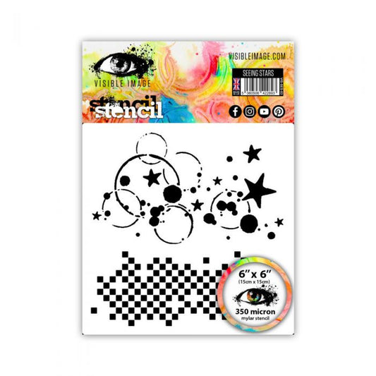 Visible Image Seeing Stars Stencil
