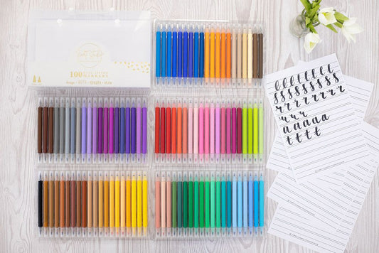Violet Studio Dual Tipped Pens - 100pk