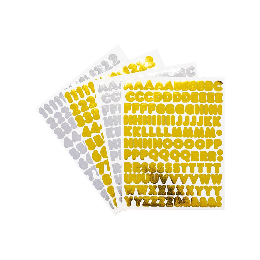 Violet Studios Alphabet & Numerals Sticker Book - 12pk