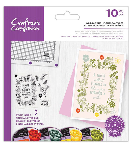 Crafters Companion Photopolymer Stamp - Wild Blooms