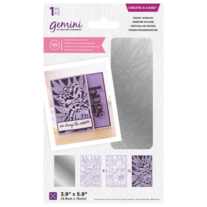 Gemini Double-Sided Create-a-Card Die - Peony Window