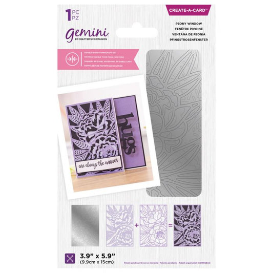 Gemini Double-Sided Create-a-Card Die - Peony Window