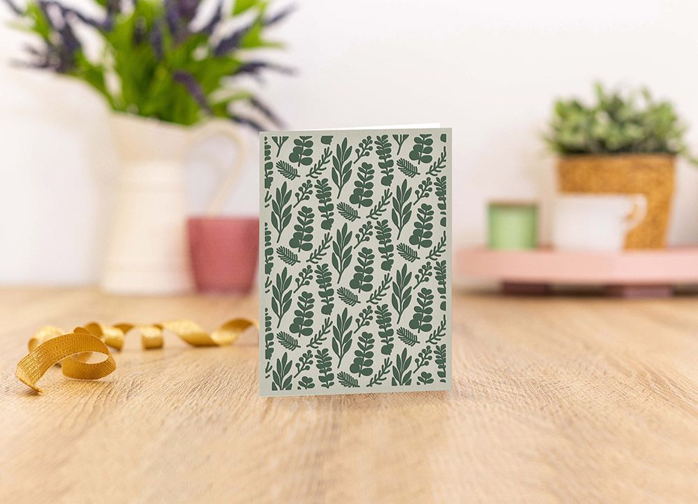 Winter White - 5 x 7" Embossing Folder - Foliage Background