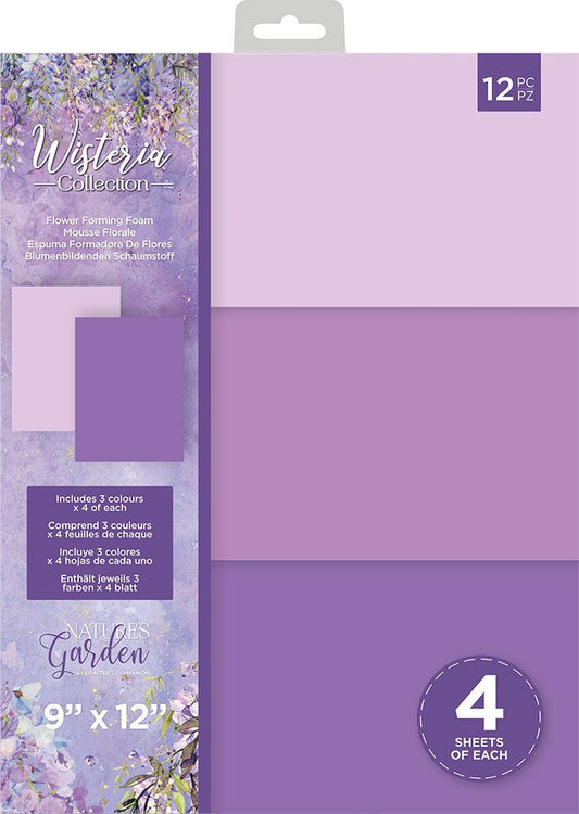 Natures Garden Wisteria Collection 9"x12" Flower Forming Foam Pack