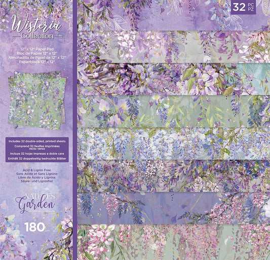 Natures Garden Wisteria Collection - 12x12 Paper Pad