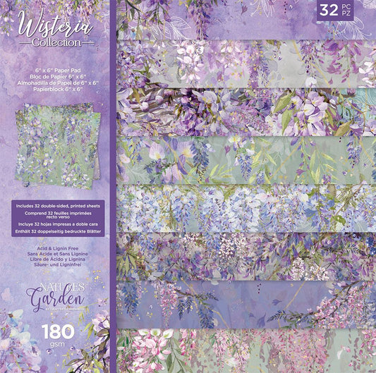 Natures Garden Wisteria Collection - 6X6 Paper Pad