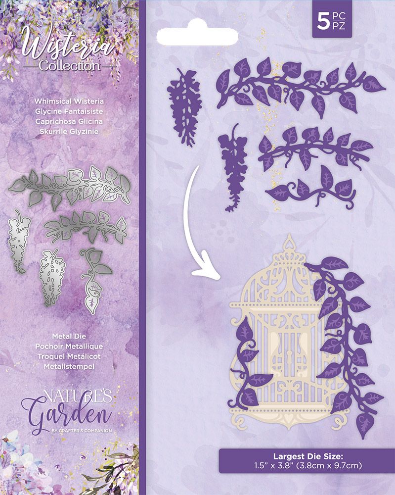 Natures Garden Wisteria Collection Die - Whimsical Wisteria