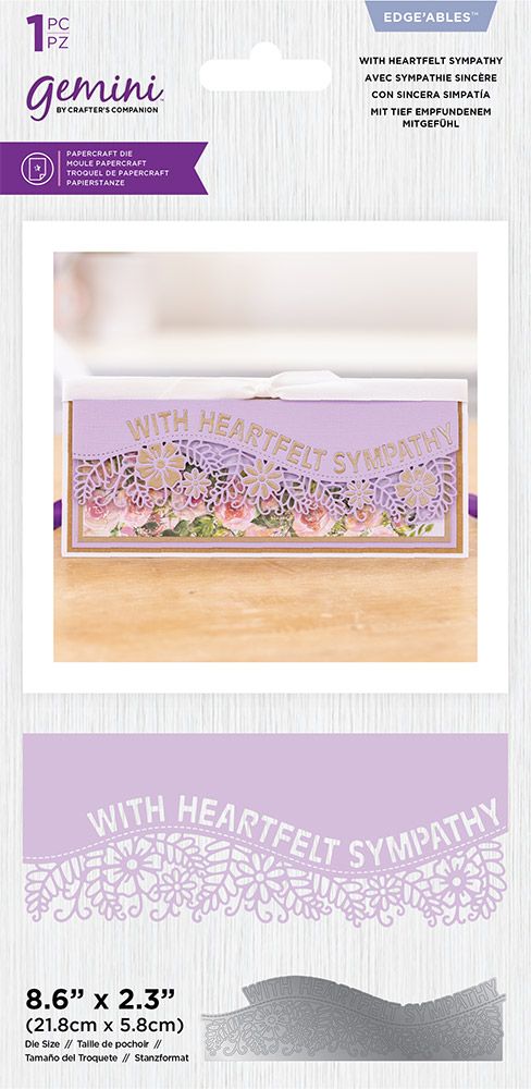 Gemini Die - Edgeables - With Heartfelt Sympathy