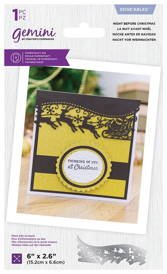 Gemini Edgeable Die - Night Before Christmas