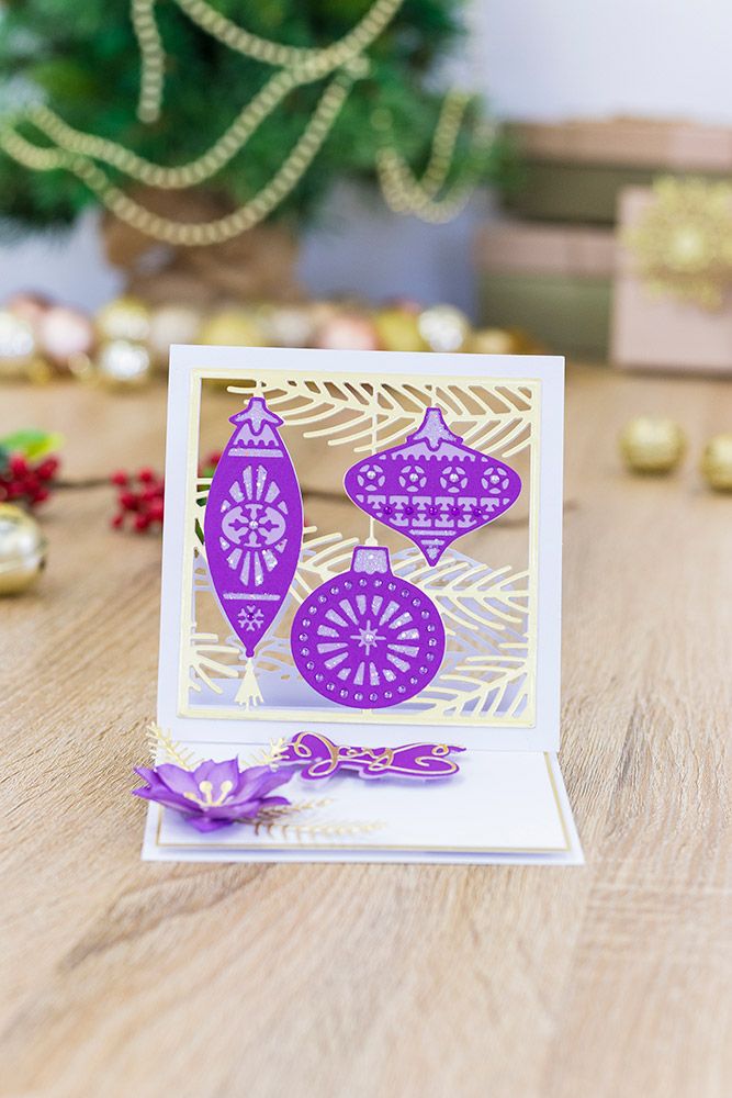 Gemini 4x4 Christmas Create-a-Card Die - Nostalgic Christmas