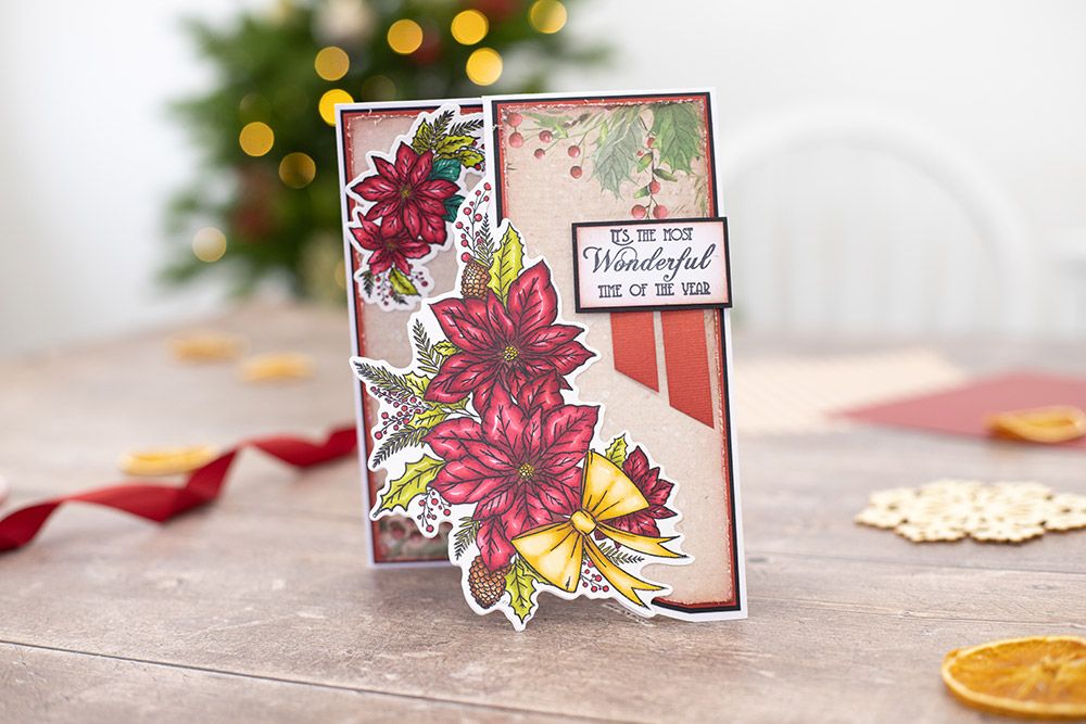 Gemini Stamp & Die - Festive Poinsettia