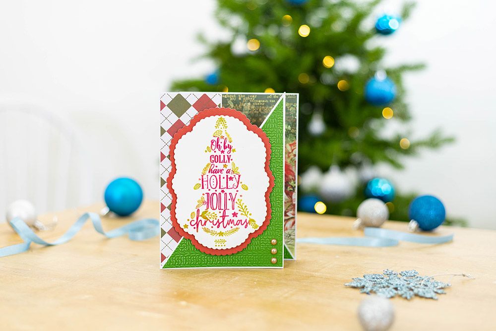 Crafters Companion Photopolymer Stamp - Holly Jolly Christmas Tree